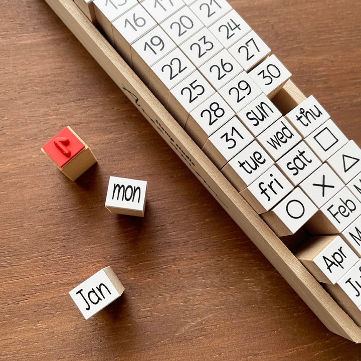 文字スタンプセット 手帳用 month&week K10-09 | 手帳スタンプ,日付