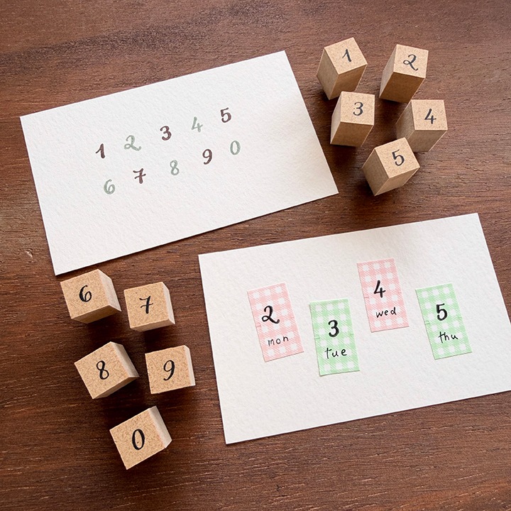 数字スタンプセット・クラシック（b-500）