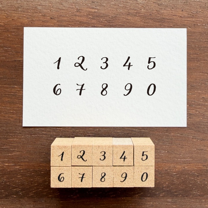 数字スタンプセット・クラシック（b-500） | 手帳スタンプ,日付