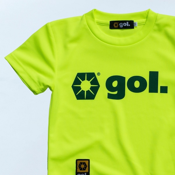 150cm ゴルgol. ジュニアプラシャツプラパン　ホワイト Jr.プラクティスシャツ/パンツセット・gol.(ゴル）G375-134