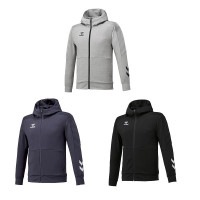 スウェットジップアップフーディー(ジャージ）（大人用）・hummel(ヒュンメル)HAP8232【大きいサイズ有り】