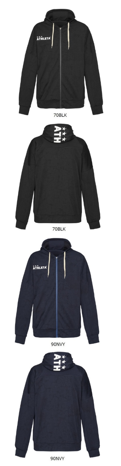ジャガードスウェットZIPパーカー・ATHLETA(アスレタ）03381の