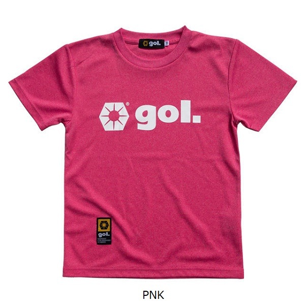 150cm ゴルgol. ジュニアプラシャツプラパン　チャコールブラック Jr.プラクティスシャツ/パンツセット・gol.(ゴル）G375-134