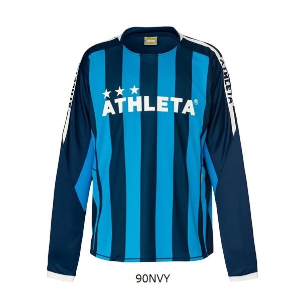 栃木SC　ATHLETA 青 長袖 スポーツシャツ ATHLETA アスレタ メンズ サッカー/フットサル 長袖シャツ