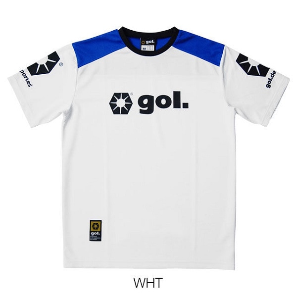 140cm ゴルgol. ジュニアプラシャツプラパン　ホワイト 140cm ゴルgol. ジュニアプラシャツプラパンホワイト