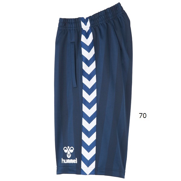 hummel - サッカー部　ヒュンメル　シャドー　ハーフパンツ　ネイビー　L   No.12 hummel - サッカー部 ヒュンメル シャドー ハーフパンツ