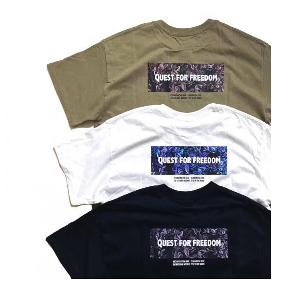 COTTON T-SHIRT ��QUEST FOR FREEDOM�� ��CALDEIRA(�����ǥ�)15CR705