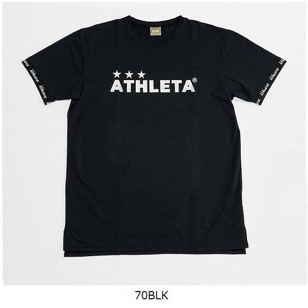 アスレタ選手着用モデルロゴプラTシャツ　ブラック　Lサイズ アスレタ選手着用モデルロゴプラTシャツ ブラック Lサイズ