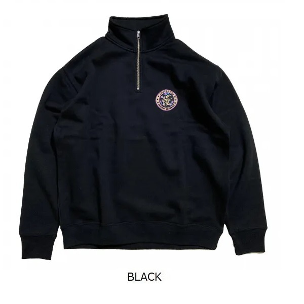 HALF ZIP LOOSE-FIT SWEAT ��OVERLAP�� ��CALDEIRA(�����ǥ�)15CR725