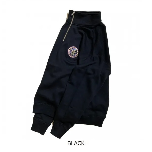 HALF ZIP LOOSE-FIT SWEAT ��OVERLAP�� ��CALDEIRA(�����ǥ�)15CR725