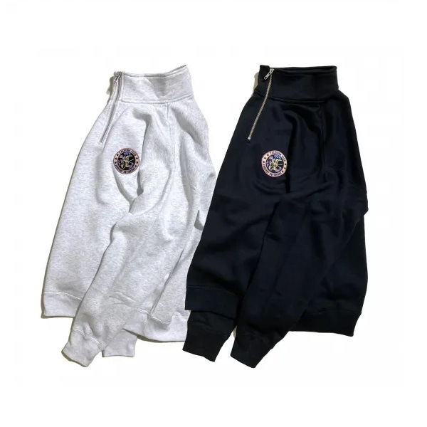 HALF ZIP LOOSE-FIT SWEAT ��OVERLAP�� ��CALDEIRA(�����ǥ�)15CR725