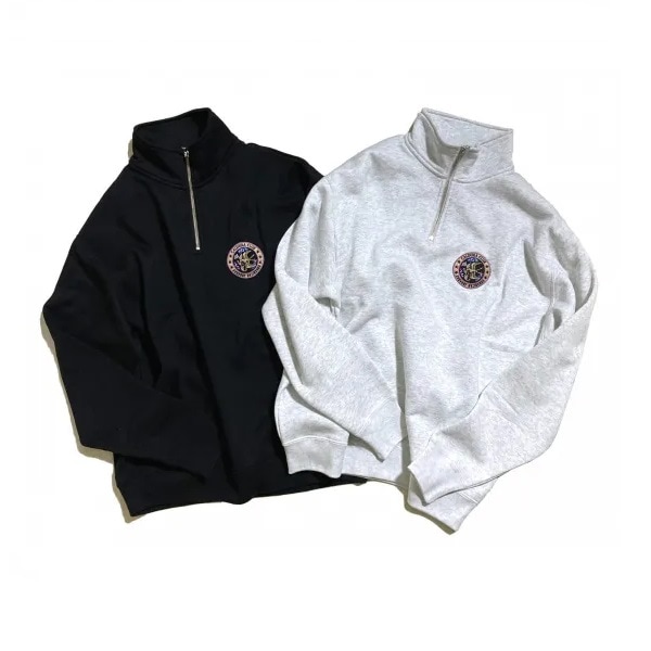 HALF ZIP LOOSE-FIT SWEAT ��OVERLAP�� ��CALDEIRA(�����ǥ�)15CR725