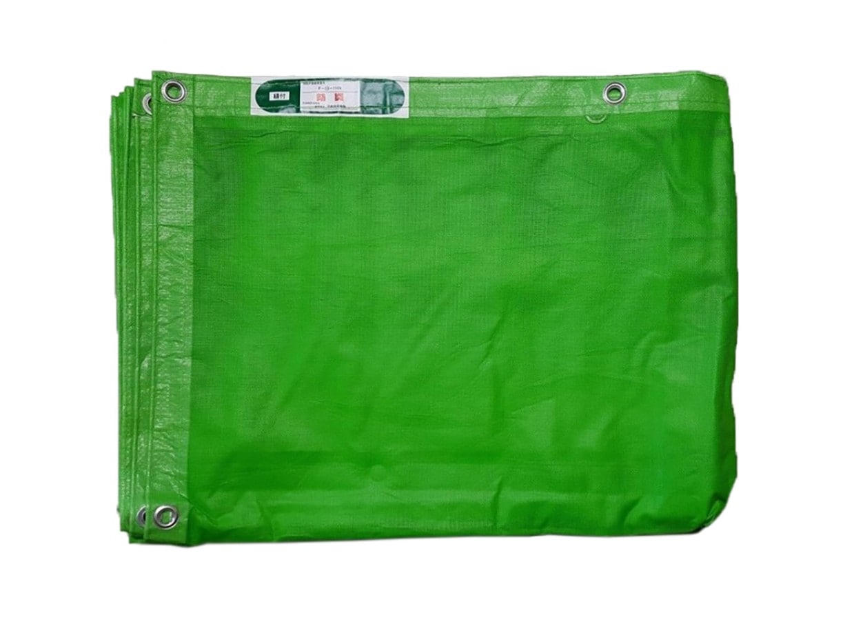 メッシュシート 1.8×5.4 10枚入り グリーン ネットシート 送料無料 防炎メッシュ