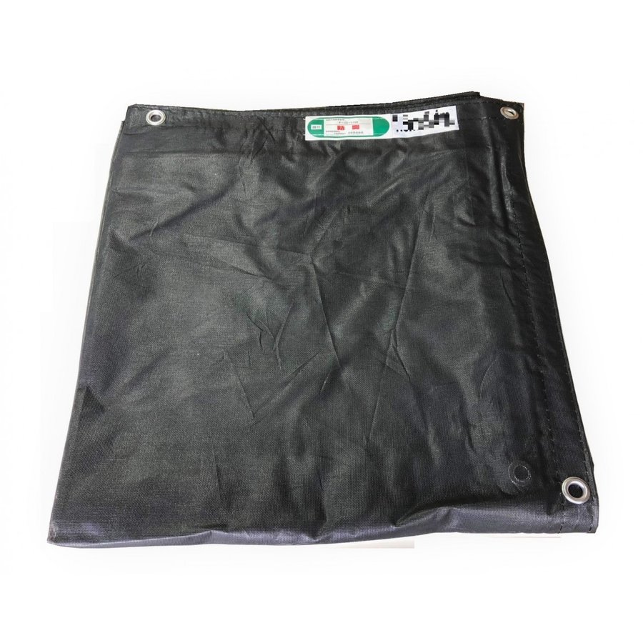 防炎メッシュシート 0.6×6.3ｍ 10枚入り ブラック ネットシート 送料無料 飛散防止 メッシュシート