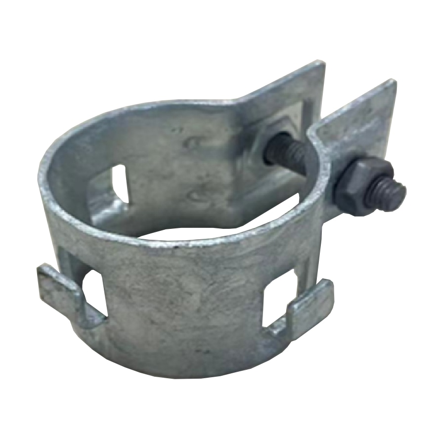 ワイヤー止め金具 フック3か所付き 50個入 48.6Φ単管用 ネット固定金具