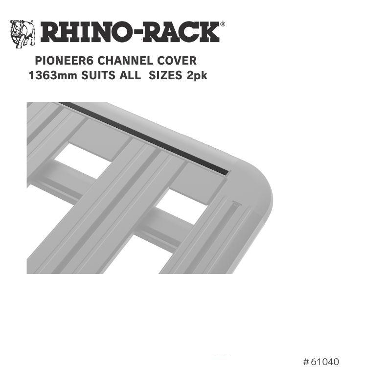 RHINO-RACK PIONEER6 CHANNEL COVER 1363mm SUITS ALL SIZE 2PK パイオニア6 チャネルカバー 1363mm スーツオールサイズ 2個パック 溝カバー