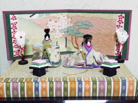 江戸縮緬のお雛様