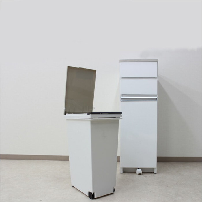 商品コード：sn-554】キッチンカウンター サイドボード ダストボックス