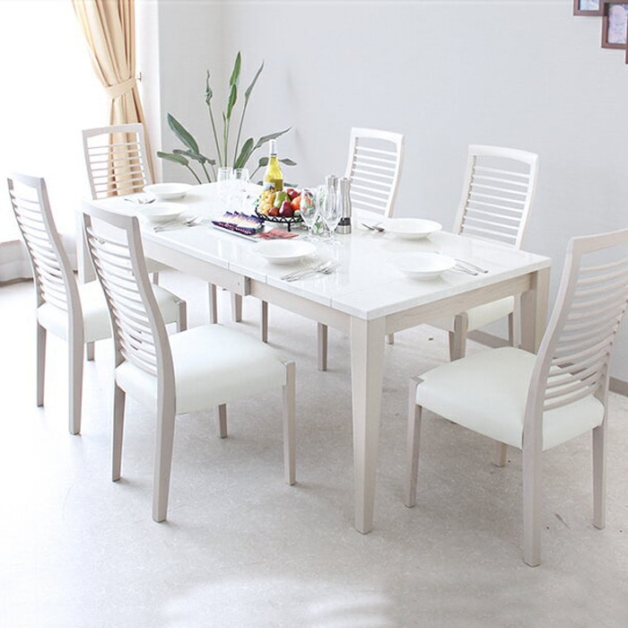 商品コード：skc-036】ダイニングテーブルセット 6人掛け 幅130 150