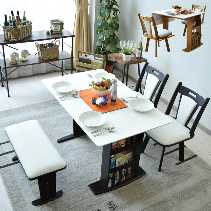 商品コード：cs-211】90～120cm ダイニングセット ダイニング4点セット