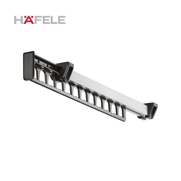 HAFELE ハーフェレ | スライドワードローブレール 天板・棚板下ネジ止め