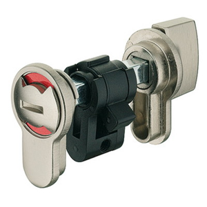 HAFELE ハーフェレ | WCサムターンシリンダー, ガラス扉用，プロジェクト用、ネジ M5 x 80 mm付