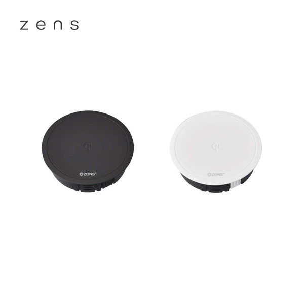 ZENS | ワイヤレス充電器 PUK3-15W 急速充電タイプ、貫通穴・埋込取付