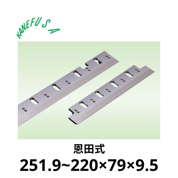 兼房 | 仕上かんな刃 251.9~220×79×9.5【恩田式】