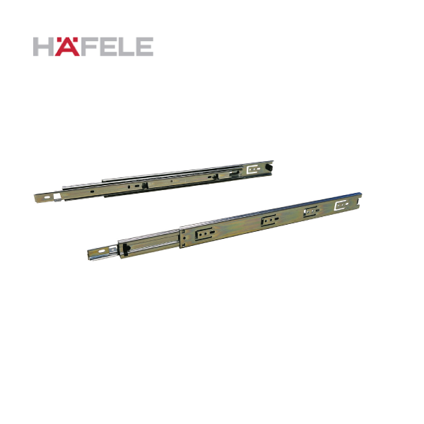 HAFELE ハーフェレ | ボールベアリングレール FL10.25BM 3段引 耐荷重25kg以下【底付用】