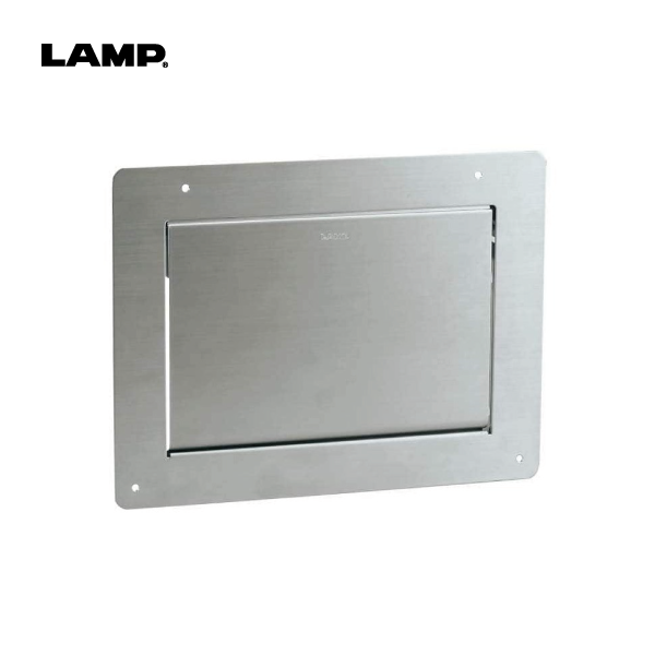 LAMP | ステンレス ダンパー付屑入投入口 AZ-GD231-HL型 蓋付 裏取付