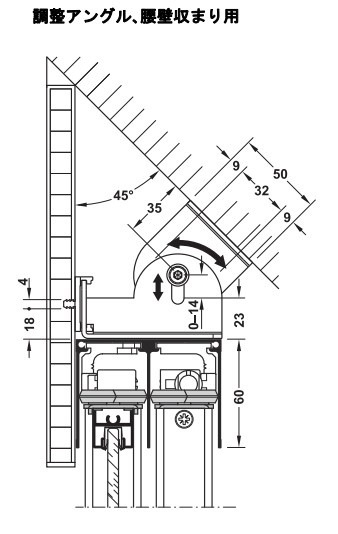 HAFELE ハーフェレ | ブレ止めパッキン、面材厚 5-6.4 mm 用（サイレントアルフレックス 80用）