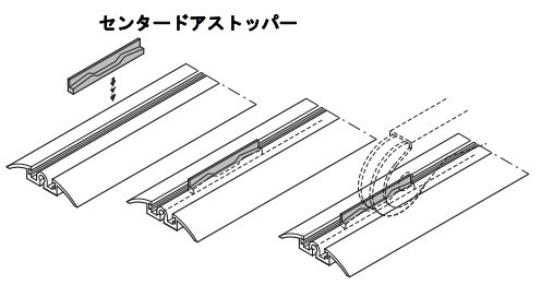 HAFELE ハーフェレ | センタードアストッパー（サイレントアルフレックス 80用）