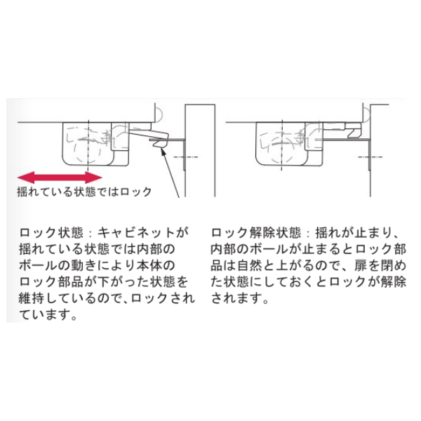 HAFELE ハーフェレ | 耐震ラッチ H型 | メーカー,HAFELE（ハーフェレ