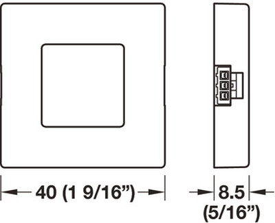 HAFELE ハーフェレ | 調光スイッチ、面付け取付、モジュラー・ソフトオンオフスイッチと調光（LOOX アクセサリー）