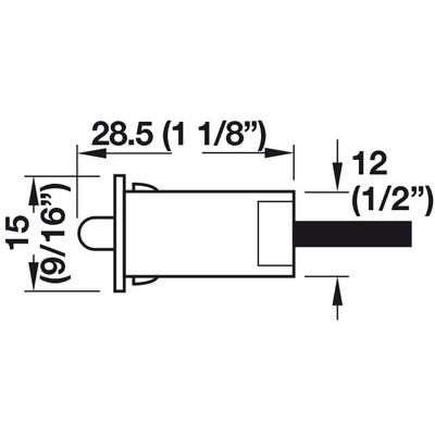 HAFELE ハーフェレ | ドアコンタクトスイッチ－オンオフスイッチ（LOOX アクセサリー）