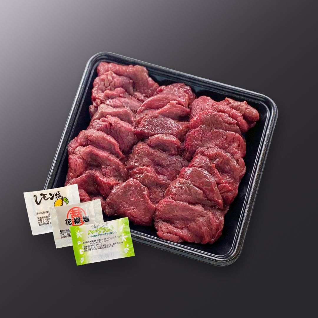 国産天然鹿肉モモスライスセット　(日本鹿)