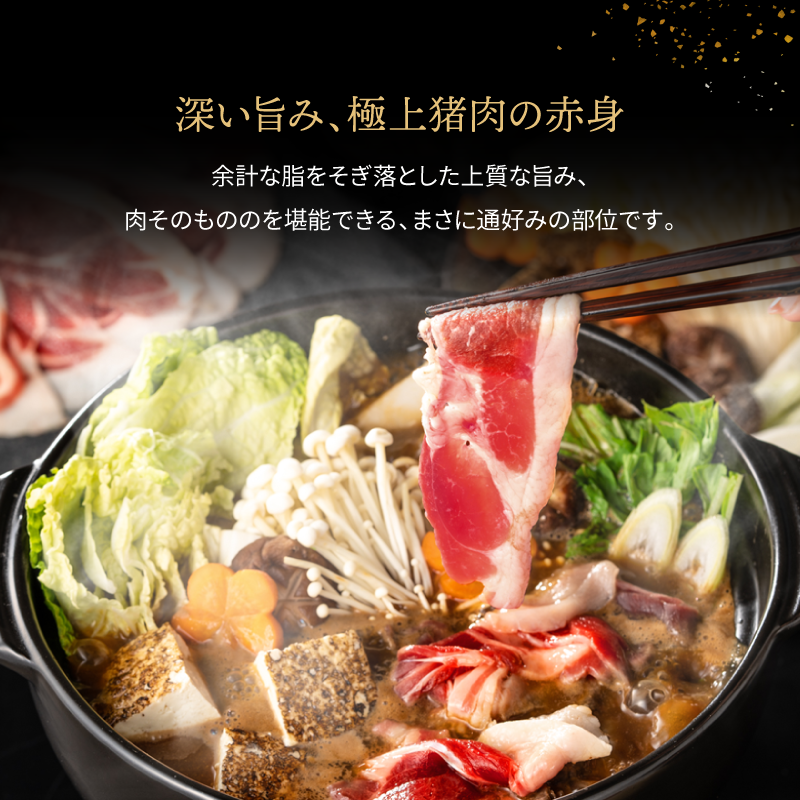 【ギフト】国産天然猪肉 ぼたん鍋 赤身セット