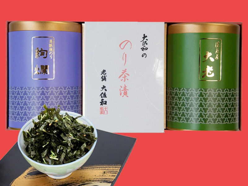 のりのり 濃い茶 春日】濃煎茶 大老、 焼海苔 絢爛、のり茶漬の詰合せ | 茶,御進物