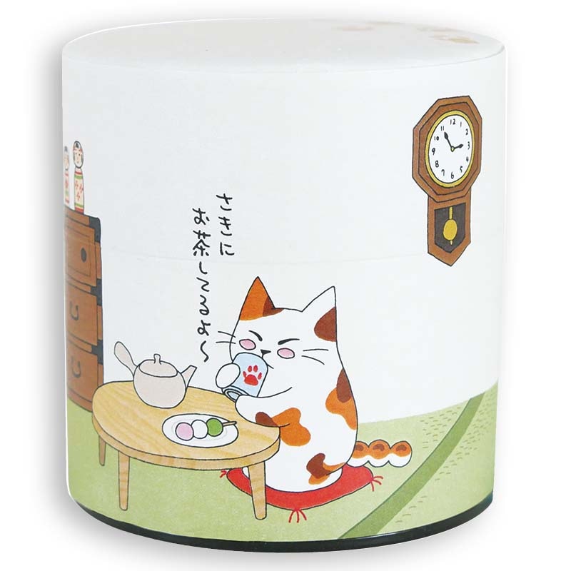 和紙缶S みたらしちゃん さきにお茶してるよ 🐈 | その他商品