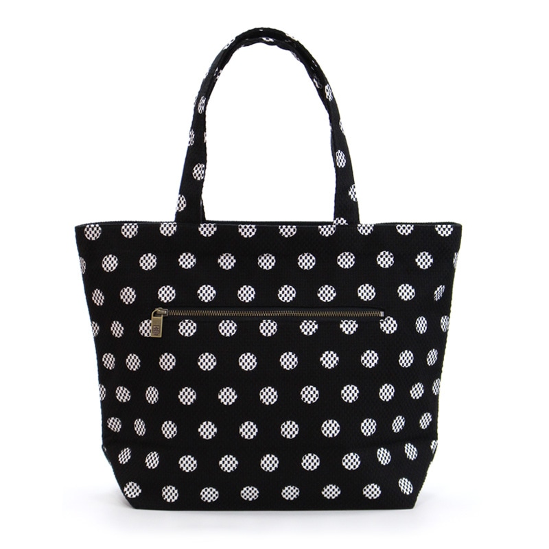 Merci 水玉模様　トートバッグ　2025SS 新品未使用 刺子織トートバッグ L 水玉 【全5色】