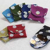 刺子織小銭入れ　水玉　【全７色】|新着商品