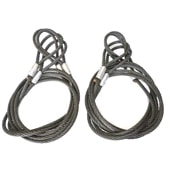 玉掛索ワイヤーロープ ロック加工(カシメ) 18mm 4.1M 4本セット 数量