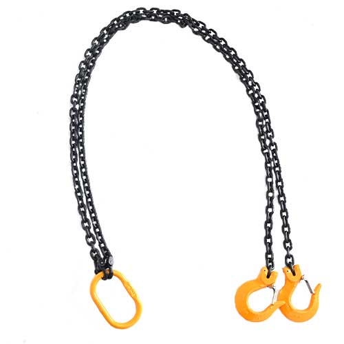 KITO 2点吊 新型 1.7ton用 完品 6㎜×3Mチェーンスリング フック付き 2