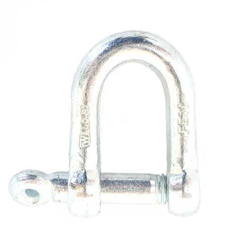 並型_メッキシャックル_電気メッキ_16mm_使用荷重0.8ton_ねじ込み式 _10個set_MC-16-10P
