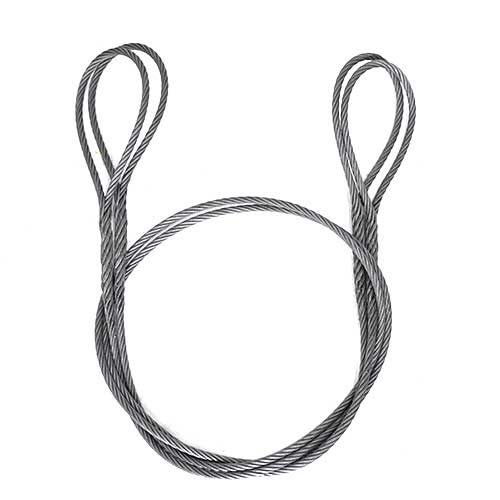 玉掛策 JIS 2本セット 20mm(7分)×8.0m 編込み加工 吊りワイヤー