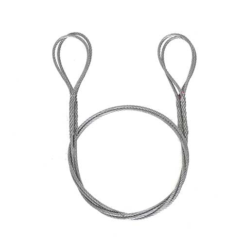 台付策 9mm(3分)×2m 2本セット編込み加工 固定ワイヤー 台付けワイヤー