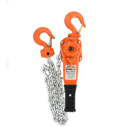 HIDAX_レバーホイスト_1.6t_NK016_揚程1.5m_ワイヤーロープ_リング_フック_クレーン作業_スリング_LHNK_016