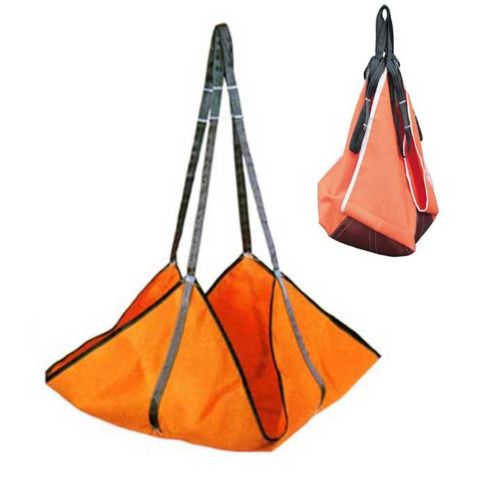 ポリライトモッコ 布モッコ 【 Wリング付】 2.4m×2.4m(8尺) 2t 軽量 国内生産