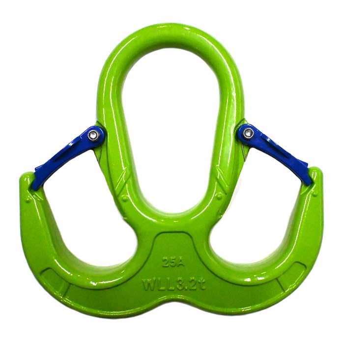 コンドーテック  LSダブルフック 安全レバー付 使用荷重3.2t　LSWH-k