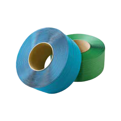 グリーンライトバンド　自動梱包機用　内径200㎜Φ　梱包単位：2巻　幅19㎜×2000m巻　厚み0.61㎜（青）